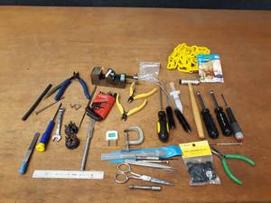 lot 180 image: Lot of Hand Tools, Small Vise and More