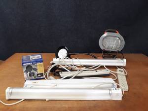 lot 191 image: Large Lot of Lights, Power Strips and More