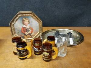 lot 199 image: Lot of Collectible Beer Mugs and More