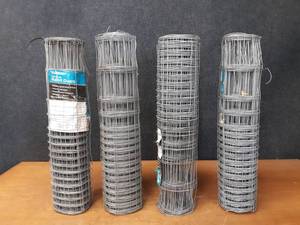lot 246 image: (4) Rolls of Rabbit Fencing - Each Roll is 2 x 50