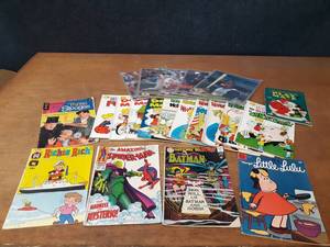 lot 258 image: Vintage Comic Books - The Amazing Spiderman #66, Batman #202, Dennis the Menace, Little LuLu and More