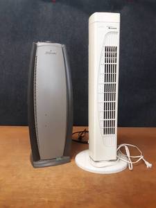lot 264 image: Hunter Air Purifier (Needs Filter) and Tower Fan - Both Power On