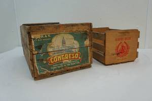 lot 30 image: Vintage wood crates