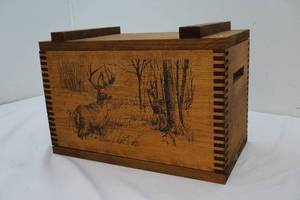 lot 33 image: Wood storage box