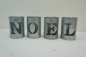 lot 41 image: Galvanized cans