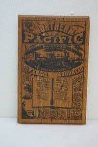 lot 112 image: Wood sign