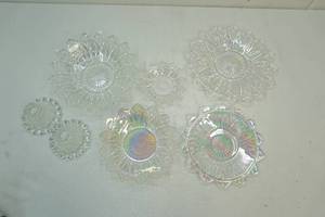 lot 155 image: Platter, bowls and candle holders