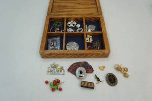 lot 232 image: Costume jewelry and box
