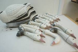 lot 242 image: Goose decoys
