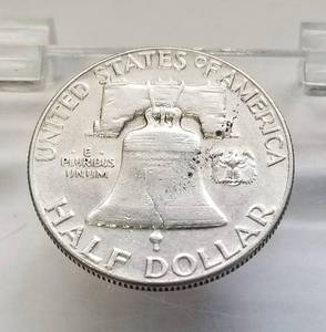 1950 FRANKLIN SILVER HALF DOLLAR
