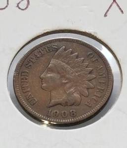 1908 INDIAN HEAD CENT FULL LIBERTY