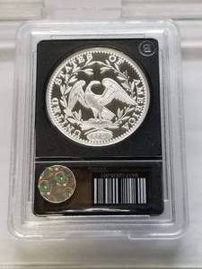 1 TROY OZ. .999 FINE SILVER FLOWING 1794 HAIR DOLLAR DESIGN IN SLAB