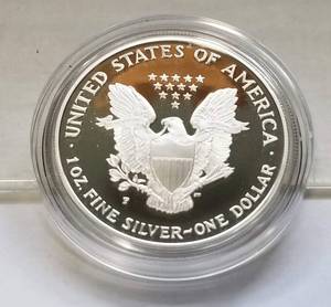 1995 PROOF AMERICAN SILVER EAGLE IN AIRTITE & BOX