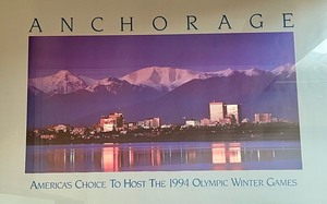 lot 40 image: Anchorage 1994 Olympic Winter Games Framed Print
