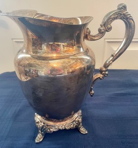 lot 49 image: 3 Silver Plated Pitchers
