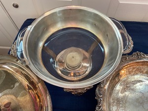 lot 53 image: Silver Plated Serving Pieces