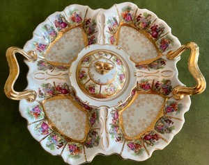 lot 54 image: Divided Victorian Crudite Dish