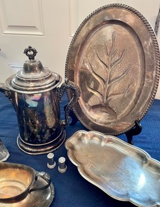 lot 55 image: Silver Plated Serving Pieces