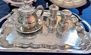 lot 57 image: Silver Plated Serving Pieces