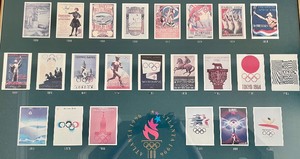 lot 60 image: 100 Years of Olympics Framed Poster