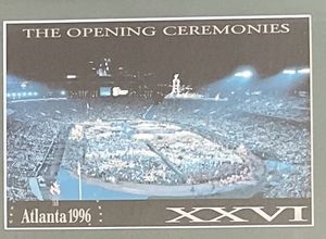 lot 65 image: Commemorative Atlanta Olympics Framed Art