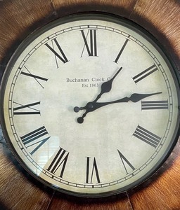 lot 93 image: Buchanan Clock Company Wall Clock