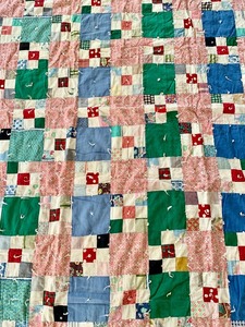 lot 323 image: Vintage Aged Quilt