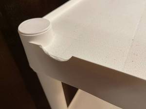 lot 107 image: White Plastic Shelving Unit