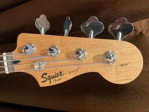 lot 110 image: Fender Squire Bass Guitar With Gator Case