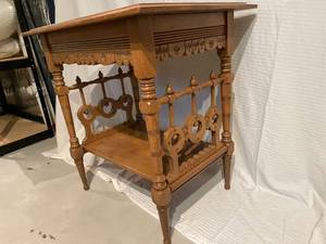 lot 120 image: Vintage Ornate Wooden Table
