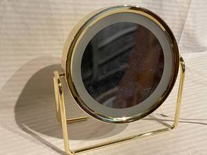 lot 127 image: Jerdon Brass Vanity Mirror