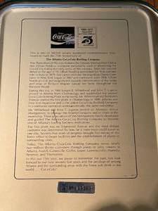 lot 128 image: Coca-Cola Serving Tray