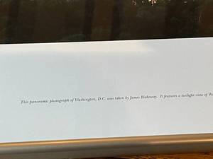 lot 146 image: Washington, D.C. Framed Art Photo By James Blakeway