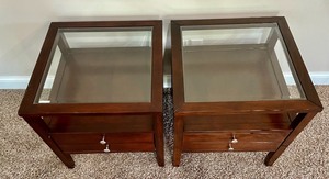 lot 388 image: Glass Top Accent Tables from HOM