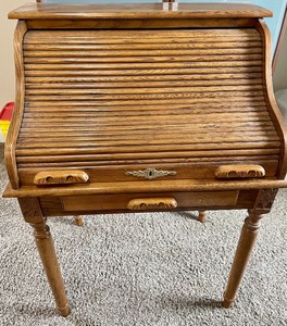 lot 395 image: Roll Top Desk from Ashley Furniture