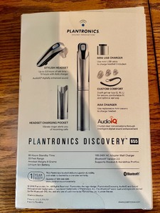 lot 414 image: New Plantronics Discovery Bluetooth Headset