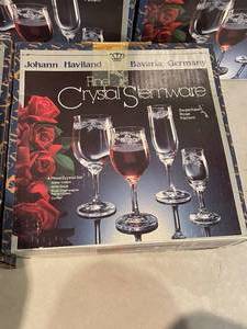 lot 176 image: 8 Sets Of Johann Haviland Crystal Stemware