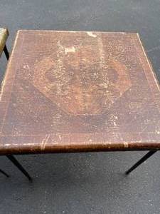lot 210 image: 2 Vintage Folding Card Tables