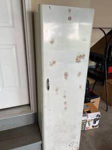 lot 211 image: Vintage Metal Storage Piece