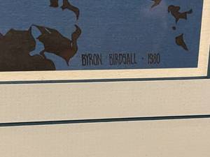 lot 221 image: Bryon Birdsall 1980 Framed Print