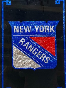 lot 468 image: NY Rangers Framed Foil Decor