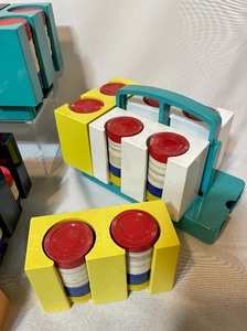 lot 269 image: 4 Color Block Poker Caddies