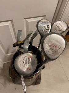 lot 508 image: MacGregor Golf Bag With Some Pro-Forge Clubs