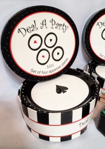 lot 261 image: Card Party Snack Plates and Coasters