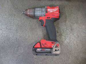 Milwaukee M18 Fuel 18-Volt Lithium-Ion Brushless Cordless 12 in. Hammer Drill Driver Kit with Two 5.0 Ah Batteries and Hard Case 2804-22