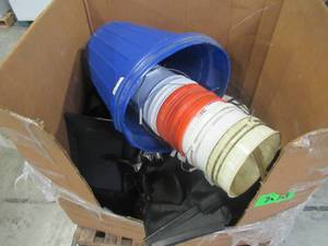 WHOLESALE MIXED PALLET OF PUSH MOWER BAGS AND GARAGE ITEMS