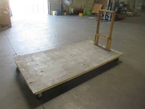 Wood Push Cart with Casters - 96 in. x 48 in. 2140430