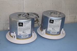 lot 23 image: PAIR of JBL Control 26CT Professional  Ceiling Loudspeakers  Speakers