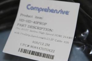 lot 26 image: NEW Comprehensive Professional AV  IT  40 Feet  Foot 40 HDMI Cable
