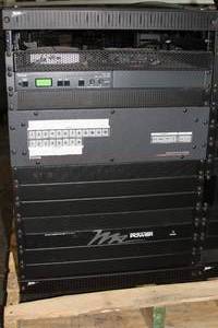 lot 59 image: Two Middle Atlantic Equipment Racks with Miscellaneous Pro Audio Video & Power Distribution Items